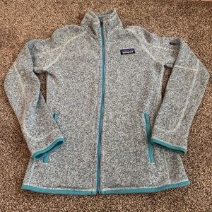 Patagonia Better Sweater Fleece Full Zip Jacket Teal Blue Women's Size XS